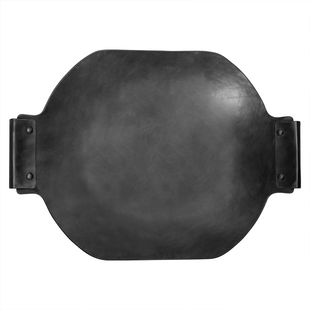 铁娃公社方形熟铁煎烤盘户外烧烤煎锅家用不粘锅无涂层铁板烤肉盘