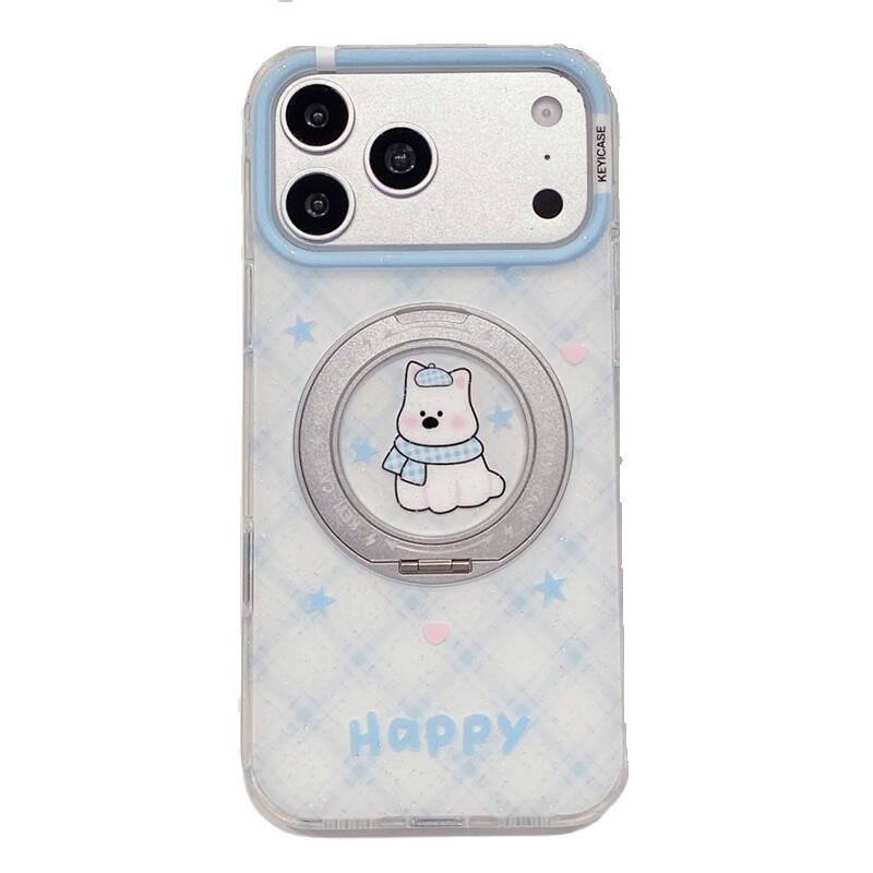 适用苹果系列iPhone17新款手机壳16promax/14promax爱心蝴蝶结15promax/13promax半包大孔磁吸支架网红保护套