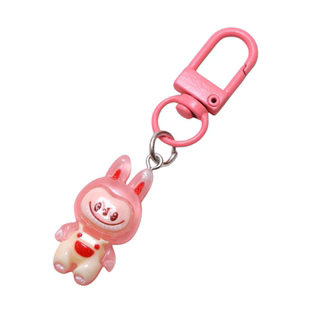 夜光钥匙扣可爱卡通拉布布挂件包包挂件挂饰配饰彩扣学生卡配件