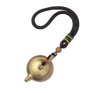 纯黄铜把把壶手把件马上胡麻将手握助赢神器文玩把把胡手玩挂件男