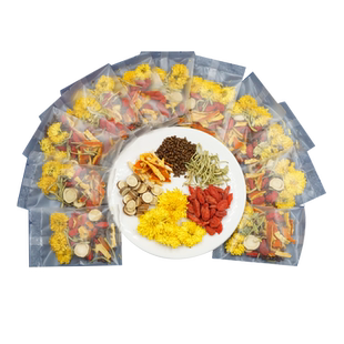 菊花枸杞决明子茶包熬夜花茶男女组合金银花茶陈皮甘草小袋装学生