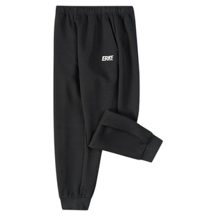 鸿星尔克童装运动裤冬季新年男童长裤秋冬加绒中大童裤子女童卫裤