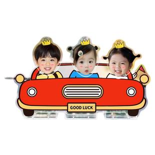 车载摇头摆件定制一家三口照片车内装饰品2026网红汽车小摆件车饰