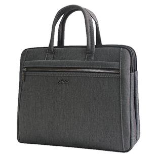 建腾A4手提文件袋帆布拉链加厚商务会议公文袋男士公文包资料收纳