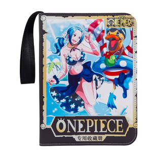 海贼王卡册活页拉链皮质卡片九宫格大容量插入式收纳收藏收集卡册