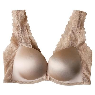 趣安芬文胸出口日本前扣轻木棉