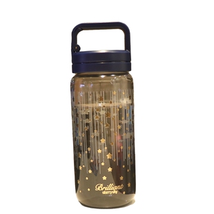 创意星空玻璃杯大容量手提式便携户外运动水壶学生女士耐高温水杯