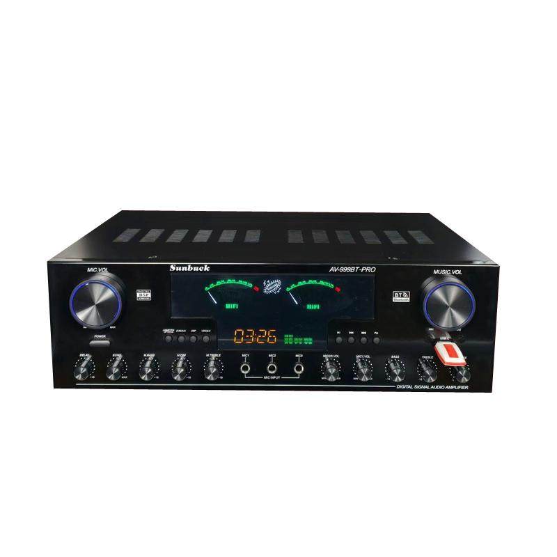山宇双牛999PRO7声道大功率蓝牙功放机KTV家用DSP防啸一键消原音
