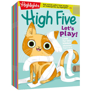 【点读版/送音频】Highlights High Five 2023/22年 美国版少儿育儿读物杂志6-9岁儿童英语学习杂志