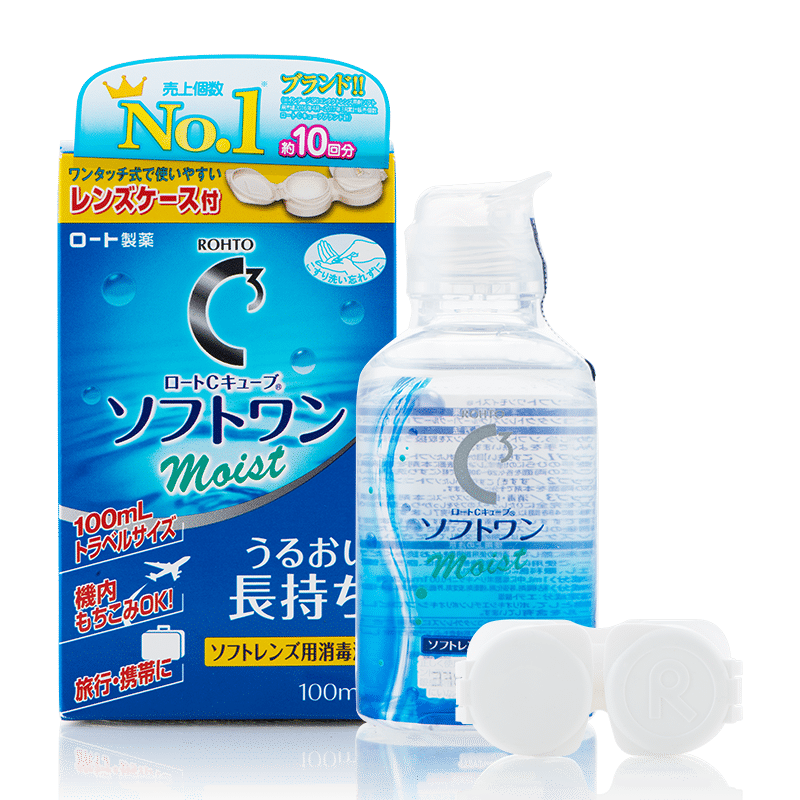 【自营】日本原装进口ROHTO乐敦清C3隐形眼镜美瞳护理液清洁滋润