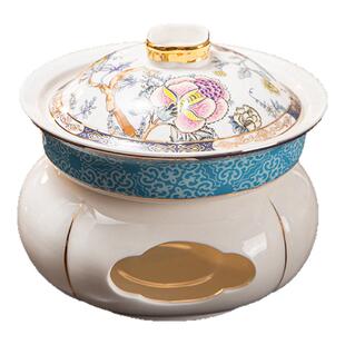 酒店汤盅精致骨瓷炖盅甜品碗家用带盖高档燕窝碗单人份陶瓷可加热