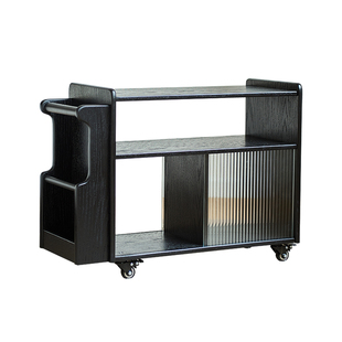 实木客厅沙发边几移动小茶几边柜侧柜家用餐边桌角几储物柜置物架