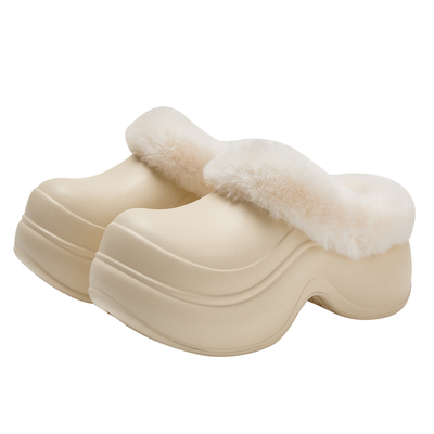 厚底棉拖鞋女款外穿防水足弓支撑