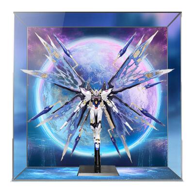 万代强袭自由高达光翼亚克力展示
