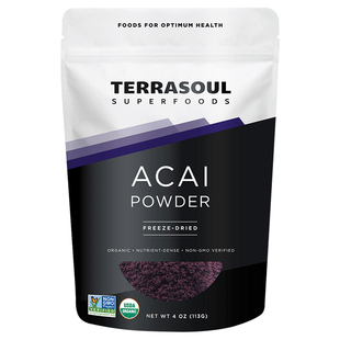 Terrasoul进口有机冻干巴西莓粉马基莓粉花青素莓果粉酸奶碗配料