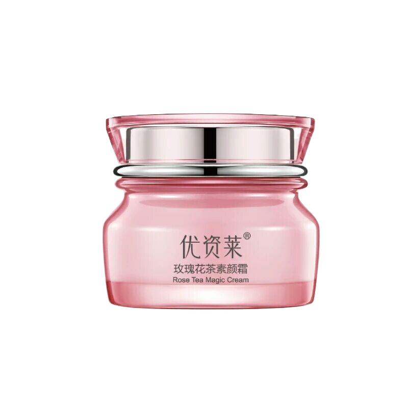 优资莱花茶保湿水提亮肤色素颜霜