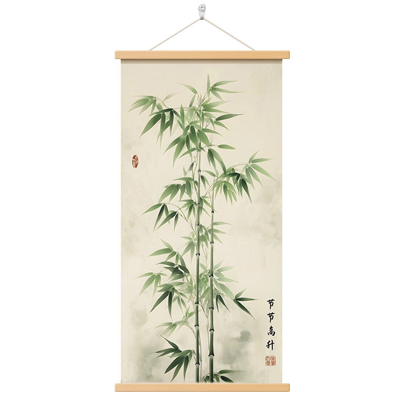 新中式节节高升玄关挂画