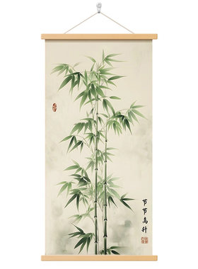 新中式节节高升玄关挂画