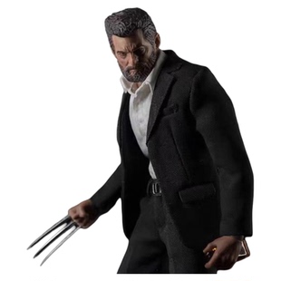 nota方大头金刚狼 暮年西装狼叔 豪华风衣套 1/12布衣6寸人偶手办