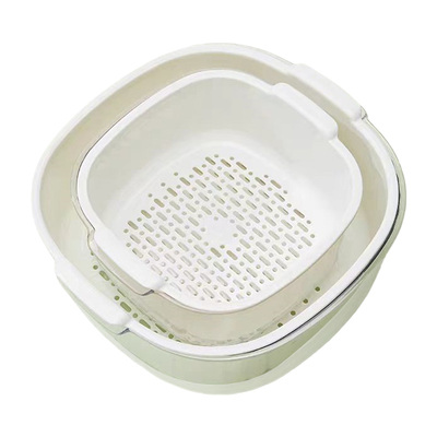 双层沥水篮厨房洗菜盆水果篮收纳