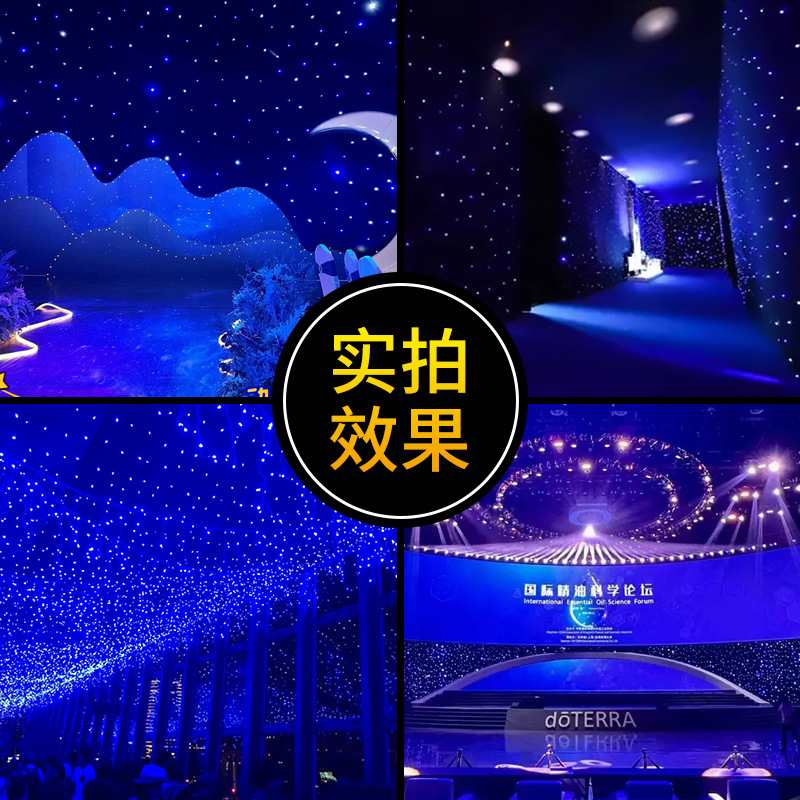 舞台LED星空幕布婚礼灯光满天星背景秀酒吧吊顶动态顶演出灯光