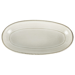 日式盘子家用大鱼盘11英寸高颜值餐具加大加厚蒸鱼盘陶瓷菜盘餐盘