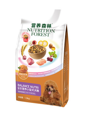 麦富迪营养森林狗粮泰迪通用型比熊柯基柴犬小型犬成幼犬粮1.3kg
