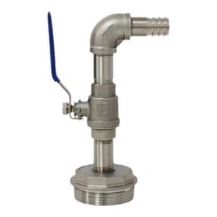 304不锈钢放油阀出油放料口油桶出油嘴放料阀盖子200L安全阀