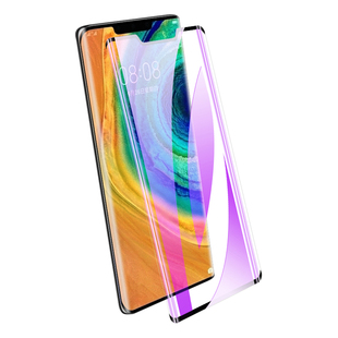 适用华为mate30pro钢化膜防爆曲面mata30epro手机膜抗蓝光mt30防指纹保护高清mata30rs保时捷版玻璃 全屏覆盖