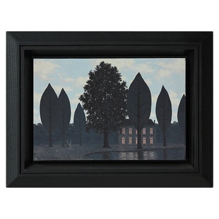 空合 深色复古抽象风景装饰画 玄关样板间家居民宿背景墙装饰挂画