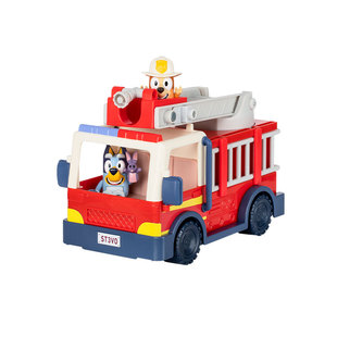 Bluey布鲁伊消防车模型男孩大号正版儿童生日礼物过家家玩具