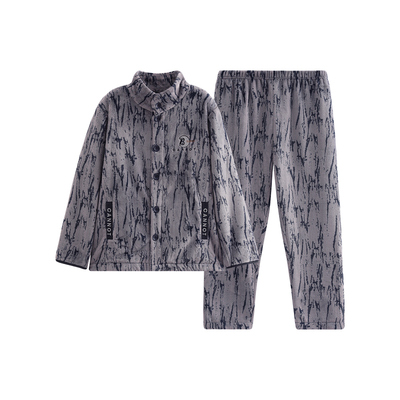 芬腾男士睡衣珊瑚绒防静电家居服