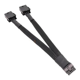 SQC118新显卡12VHPWR PCIe 5.0 12针转双 GPU PCIE 8针电缆用于 RTX30系列3070 3080 RTX3090公版显卡小12P线