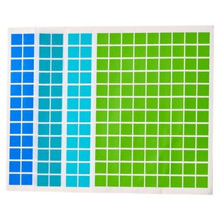 彩色不干胶打印纸 光面空白标签贴纸 正方形2cm自粘性销控贴a4防水口取纸色标月份贴纸数字标签记号贴消控贴