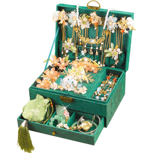 新年礼物女孩生日礼物儿童的古风发饰礼盒头饰发簪小6女童10岁子8