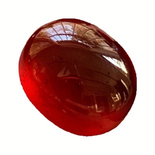 3A中大号 蛋面天然橙红石榴石戒面裸石镶嵌编绳戒指吊坠耳钉手链