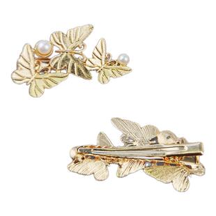 汉服头饰儿童古风发饰女古代配饰发夹蝴蝶边夹古装气质百搭饰品