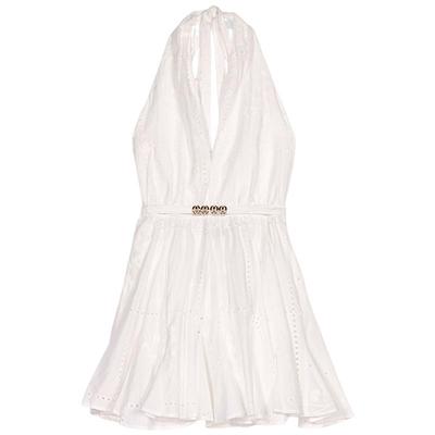 Maje时尚修身短款挂脖连衣裙