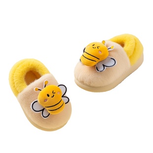 儿童棉拖鞋保暖男童室内宝宝女小孩防滑包跟冬季新款家居轻便可爱