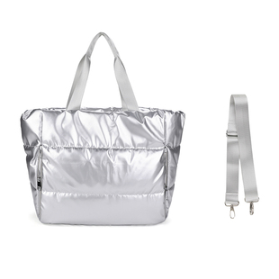 [REコンテナ] 韩版太空感光泽感ins博主同款大容量斜挎单肩手提包