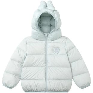 笛莎官方旗舰童装女童轻薄羽绒服新款女孩宝宝幼儿童蓄热三防外套