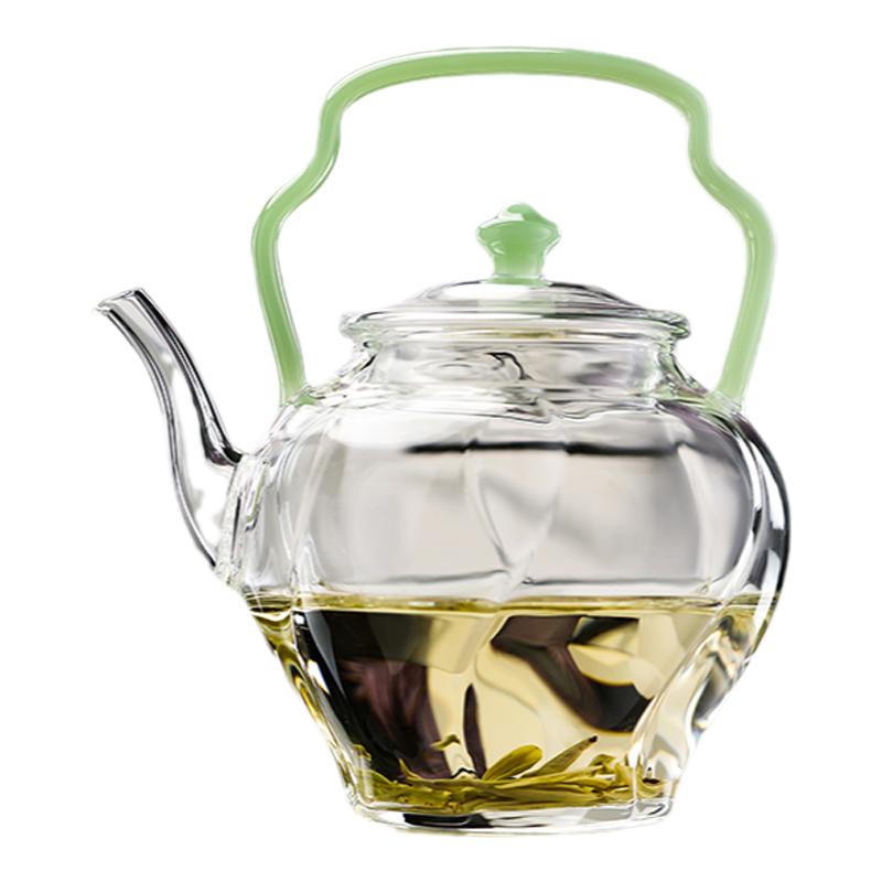 禾器耐热玻璃国风茶壶
