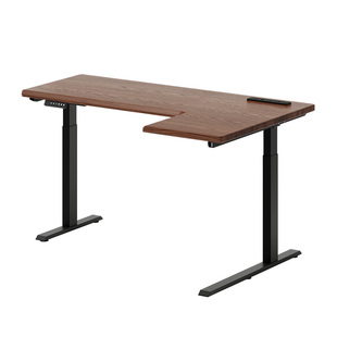 实木转角电动升降桌家用学习桌智能电竞电脑桌办公桌站立式工作台