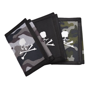 26款mastermind world骷髅头牛津布零钱包帆布三折叠硬币卡包