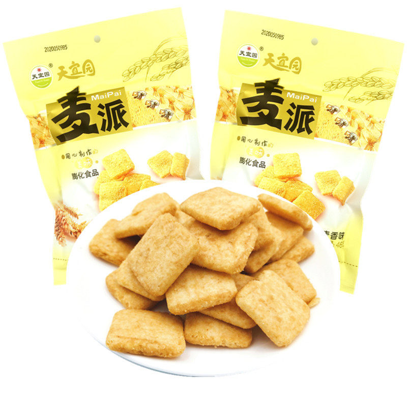 天宜园烤牛馍麦烧怀旧膨化饼干