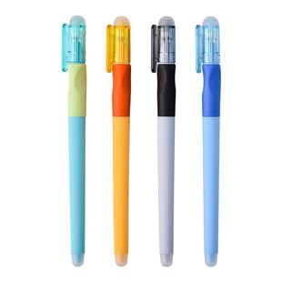 晨光优握热可擦笔小学生专用三四年级上册按动中性笔黑色笔芯儿童磨易擦魔易消热敏可擦写正姿笔晶蓝色高颜值