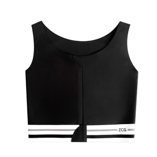 佐驰歌无痕束胸内衣大胸显小女超平平胸缩胸神器拉链防震运动学生