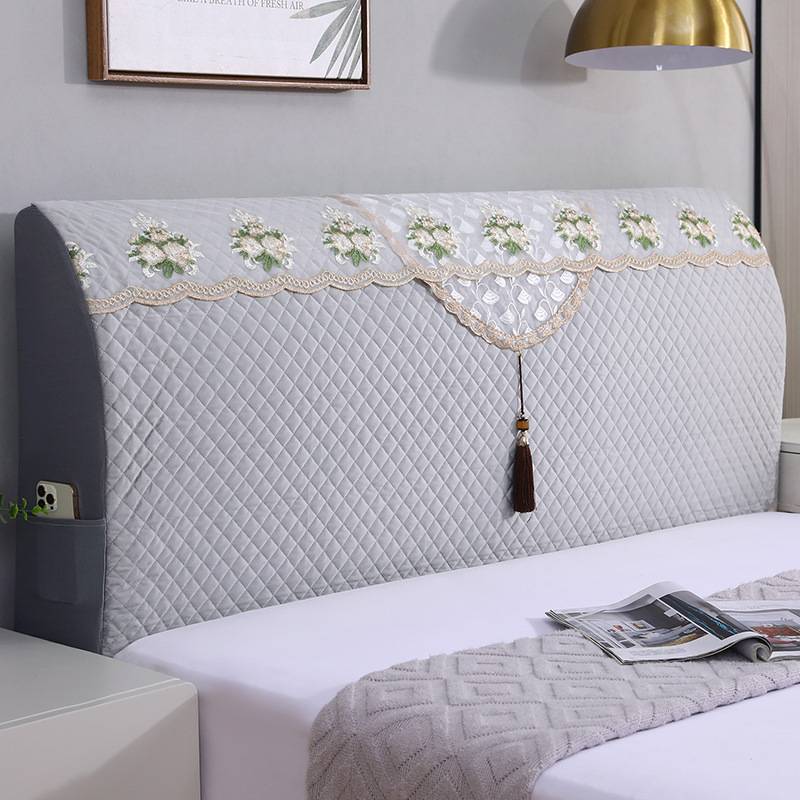 2025新款高档床头套罩包万能遮丑靠垫包欧式软靠背加厚防尘通用全