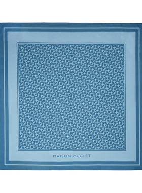 Maison Muguet 复古高级感时尚印花圖案丝巾