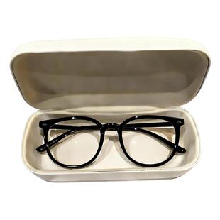 2025高颜值不挑脸型素颜超显白超轻圆框眼镜近视可配有度数防蓝光